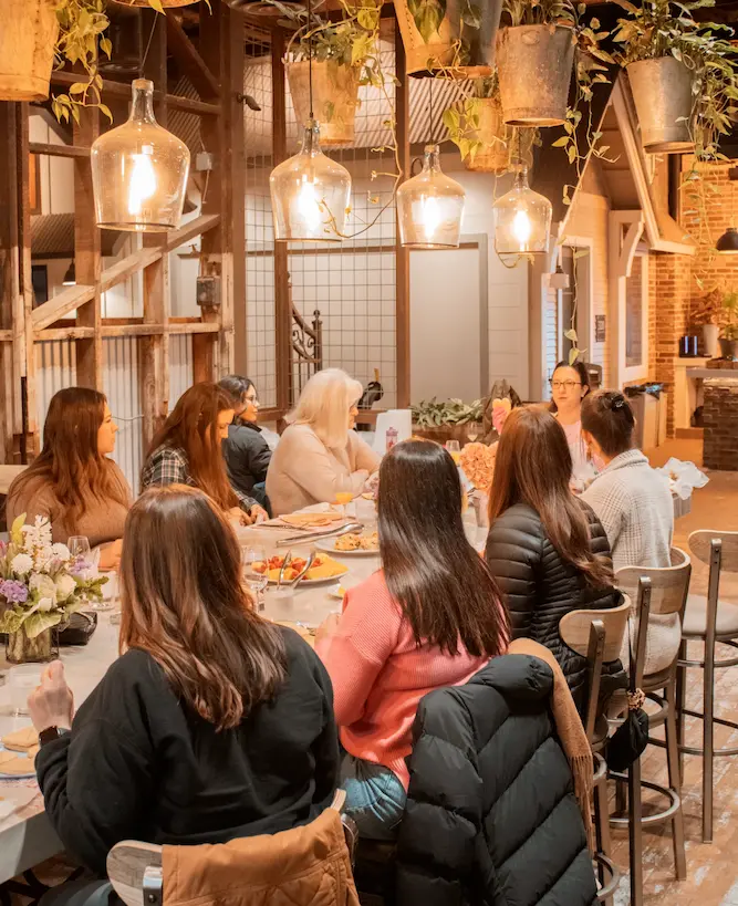 Megan decorating cookies at Rose and Sugar